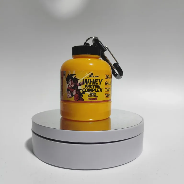 Llavero Porta Proteína de Goku