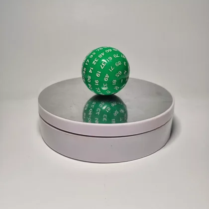 Dado D100 Sólido Verde
